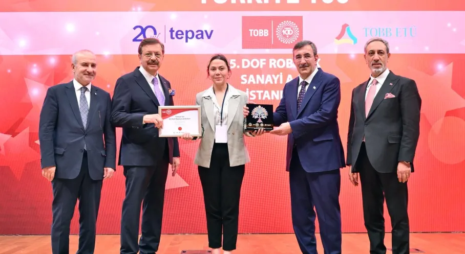 DOF Robotics, Türkiye'nin En Hızlı Büyüyen Şirketleri Arasında!