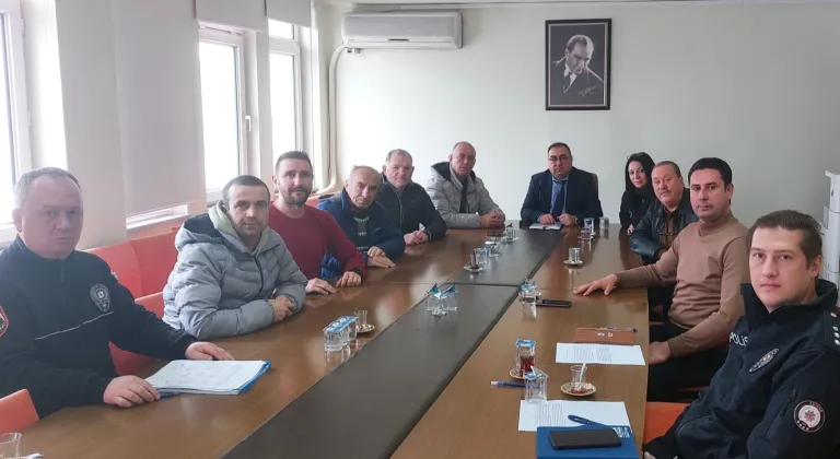 Edirne Keşan'da Spor Güvenliği Toplantısı Düzenlendi