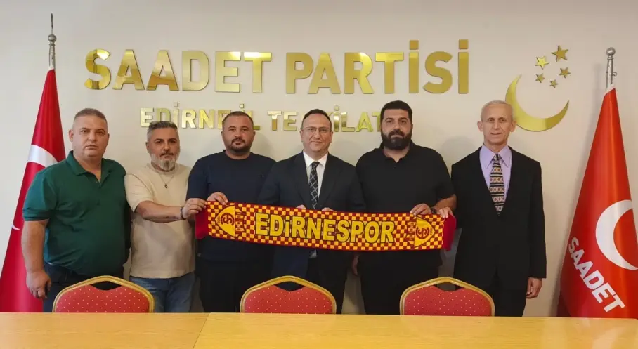 Edirnespor Yönetiminden Saadet Partisi’ne Ziyaret: “Somut Adım Bekliyoruz”