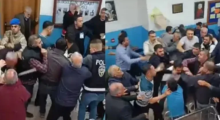 Elazığ'da Sandık Gerginliği! Sopalı ve Yumruklu Kavga O Anlara Yansıdı