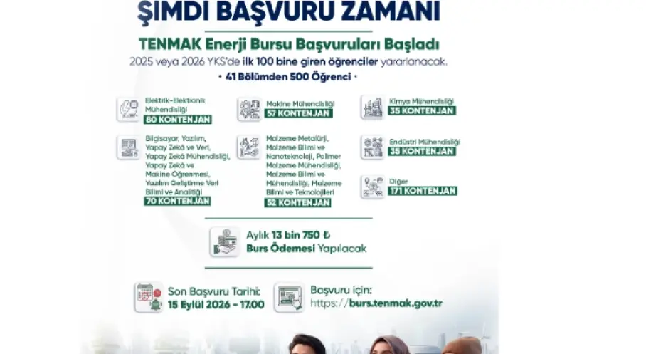 Enerji Bursuna Başvurular Başladı