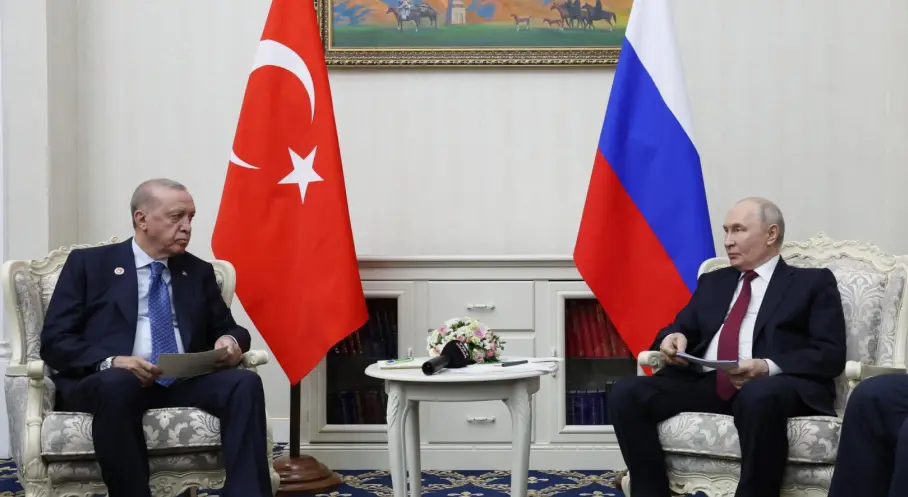 Erdoğan ve Putin Bişkek’te Bir Araya Geldi