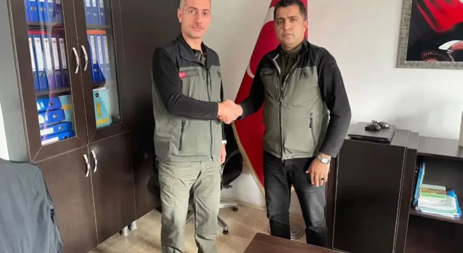 Erzurum Orman Bölge Müdürü Karakurt’tan Kars Orman İşletme Müdürü Arifoğulları’na hayırlı olsun ziyareti