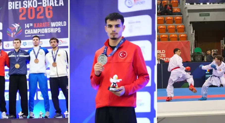 Eyyübiye’den dünya ikinciliğine! Savaş Öğüş gümüş madalya kazandı