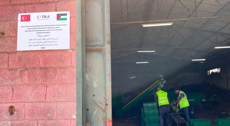 Filistin'de Zeytin Atığı Dönemi: TİKA'dan Çevre Dostu Yakıt Projesi
