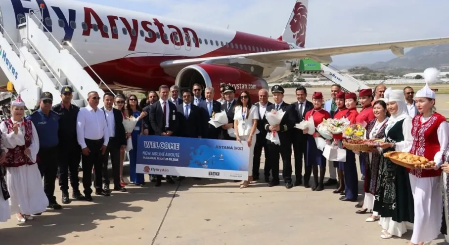 Fly Arystan'dan Gazipaşa'ya Tarihi Uçuş! Turizmde Yeni Dönem Başlıyor