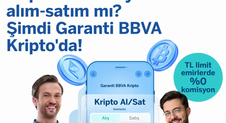 Garanti BBVA Kripto'dan Dev Kampanya: Komisyonsuz Kripto Alım Satımı!