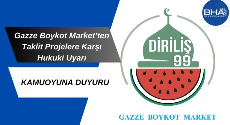 Gazze Boykot Market'ten Taklit Projelere Karşı Şok Uyarı! Hukuki Süreç Başlıyor