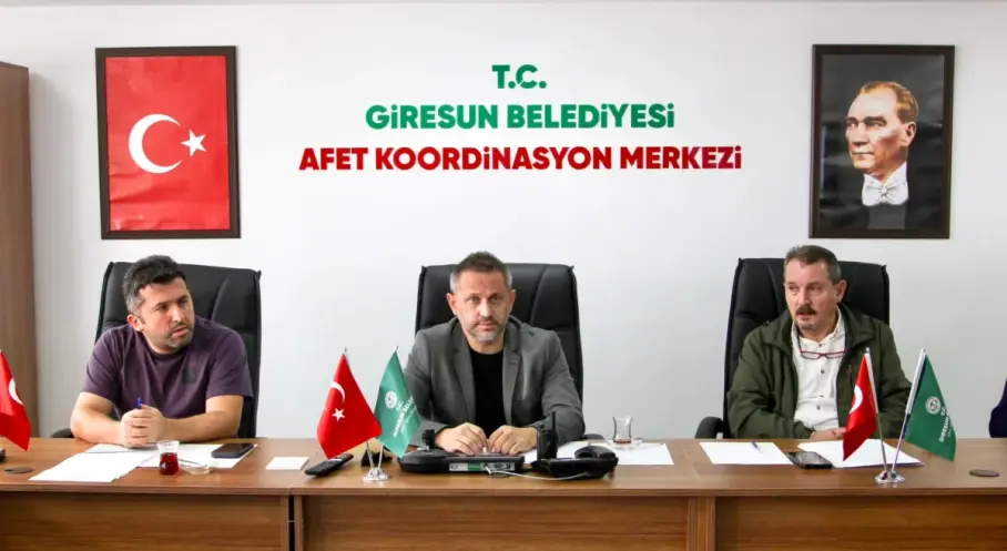Giresun'da olası afetler için alınan tedbirler görüşüldü