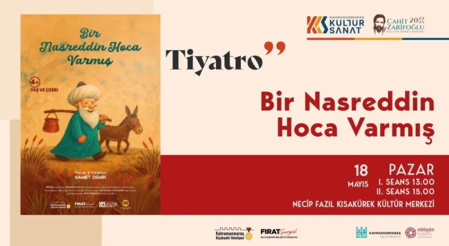 Kahramanmaraş'ta Çocuklara Tiyatro Şöleni! Büyükşehir'den Ücretsiz Etkinlik
