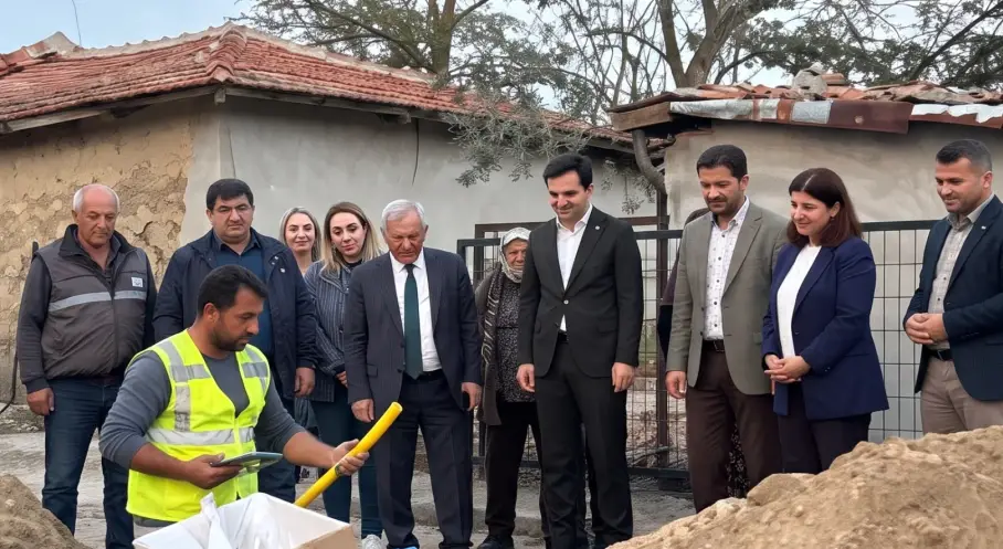 İbriktepe Köyünde Doğal Gaz Çalışmaları Yerinde İncelendi