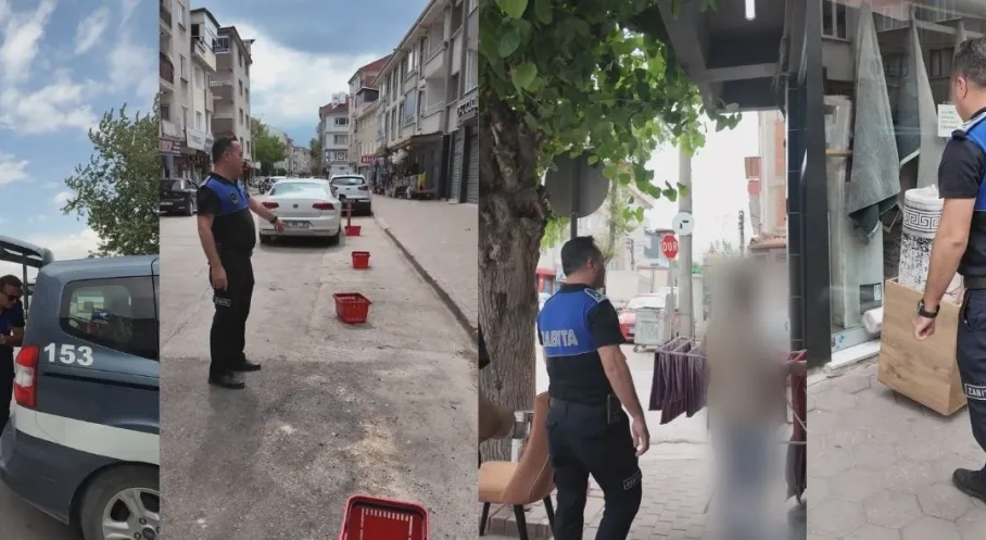 İnegöl'de Kaldırım İşgali Alarmı! Zabıta'dan Şok Baskın!