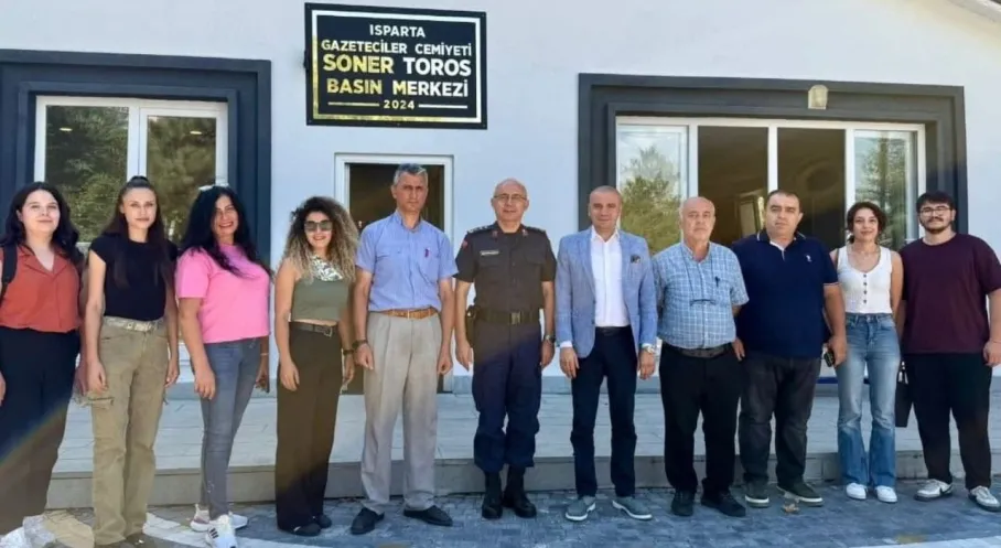 Isparta'da Jandarma Komutanı'ndan Gazeteciler Cemiyeti'ne Ziyaret!