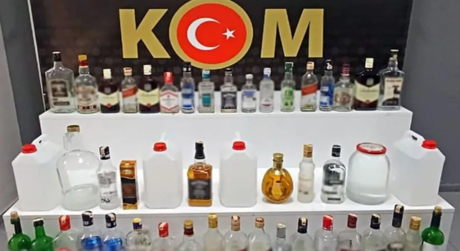Isparta'da Sahte İçki Baskını! Şok Eden Miktarda Ele Geçirildi!