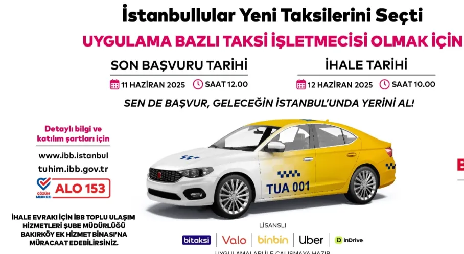 İstanbul Taksi Krizi Çözülüyor! 2500 Yeni Taksi Geliyor, İlk İhale Tarihi Açıklandı!