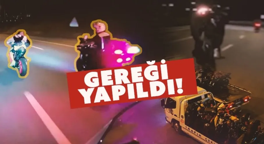 İstanbul'da Trafik Terörü Estiren 17 Motosikletli Yakalandı!