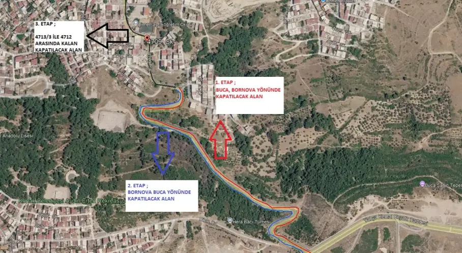İzmir’de Buca-Bornova Hattında Şahin Tepesi Yolu Yenileniyor