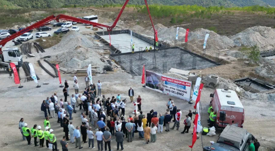 İzmit'te Can Dostlar İçin Umut Doğdu! 'Dost Pati Yaşam Alanı'nın Temeli Atıldı
