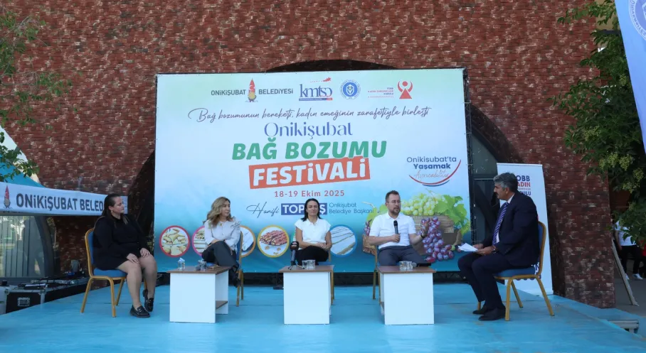 Kahramanmaraş'ta Gastronomi Şöleni: Bağ Bozumu Festivali Yıldızları Ağırladı!