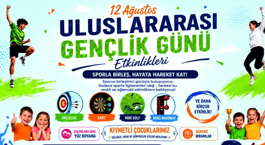 Kandıra’da 12 Ağustos Uluslararası Gençlik Günü Coşkusu Yaşanacak