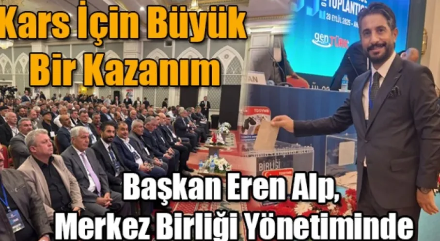Kars'ın Gururu Eren Alp, Türkiye Damızlık Yetiştiricileri Birliği Yönetimine Seçildi!