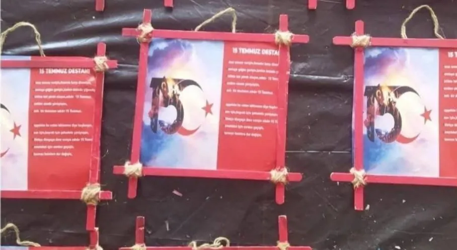 Kars'tan Anlamlı 15 Temmuz Mesajı: Özel Bireylerden Duygu Dolu Tablo