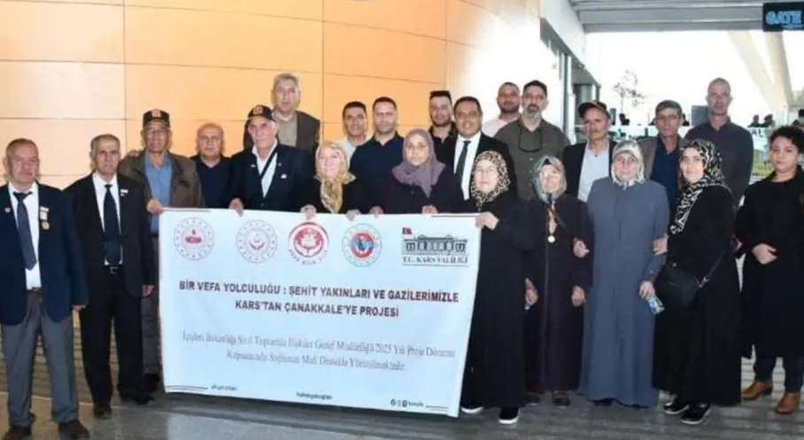 Kars'tan Çanakkale'ye Vefa Yolculuğu: Şehit Yakınları ve Gaziler Uğurlandı!