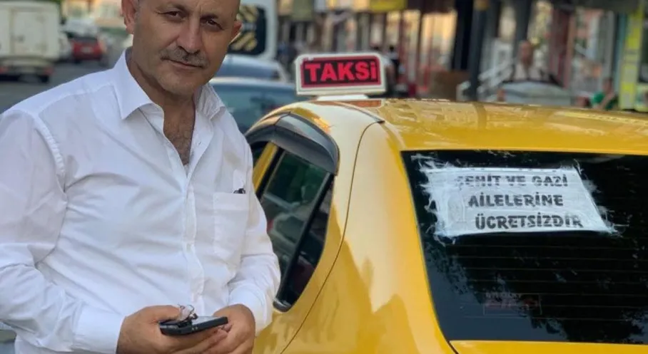 Kars'tan Örnek Davranış: Taksiciler Şehit Ailelerine Ücretsiz!