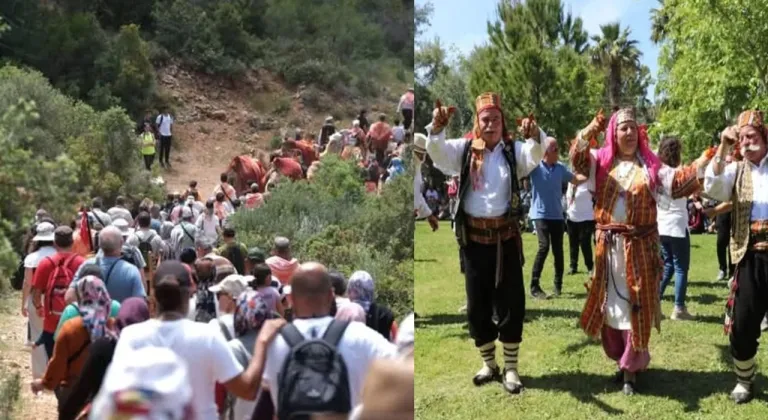 Kaş'ta Yörük Göçü Coşkusu! Tarihi Canlandırma Turistleri Büyüledi