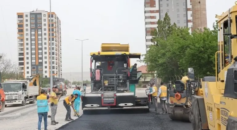 Kayseri Kocasinan'da Can Damarı Yol Asfaltı Tamamlanarak Açılıyor