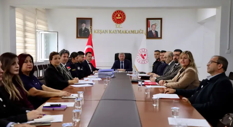 Keşan’da Okul Güvenliği İçin Kurumlar Bir Araya Geldi