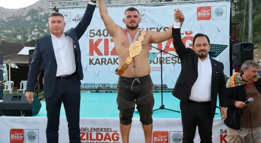 Kızıldağ Karakucak Güreşleri'nde Şampiyon Belli Oldu: Altın Kemer Mehmet Çelebi'nin!