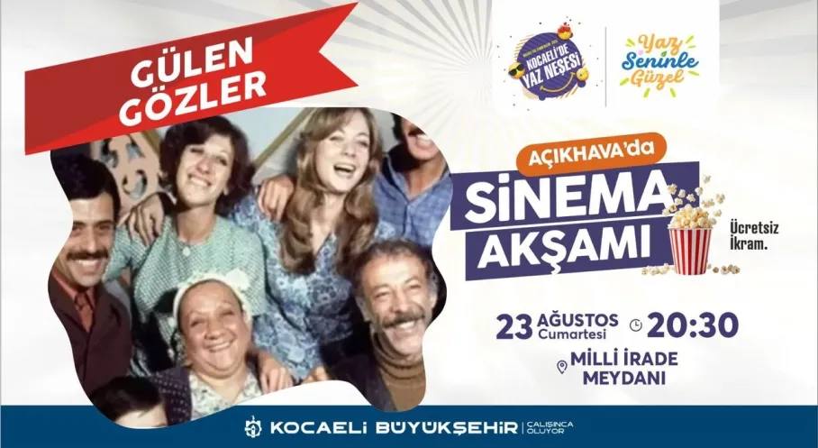 Kocaeli'de Yaz Akşamları Sanatla Coşacak: Ücretsiz Konser ve Film Gösterimi!