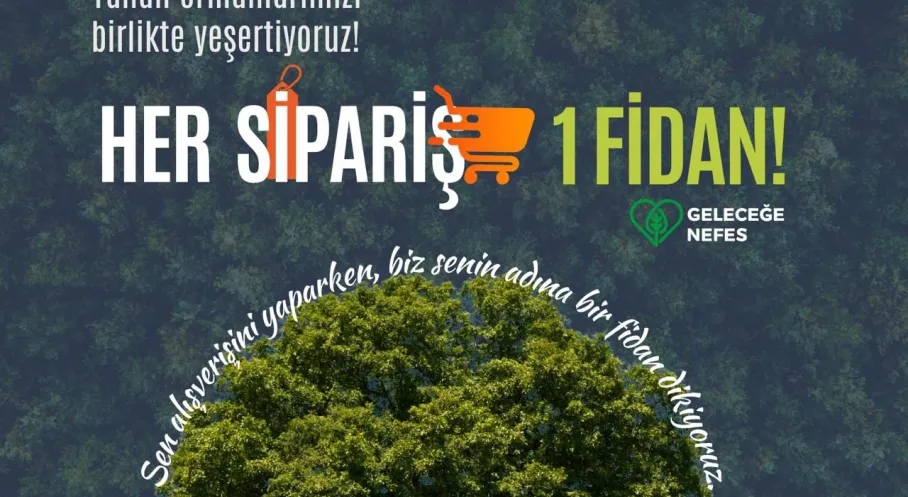 Komek Sepeti'nden Yeşil Vatan'a Fidan Desteği: Her Sipariş Bir Nefes!