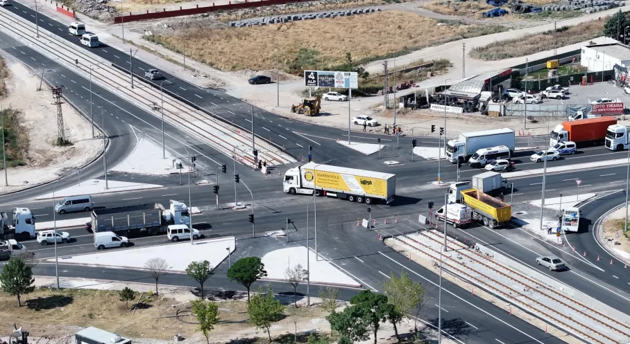 Konya’da Tramvay Projesi Kapsamında Yol Yenileme Çalışması