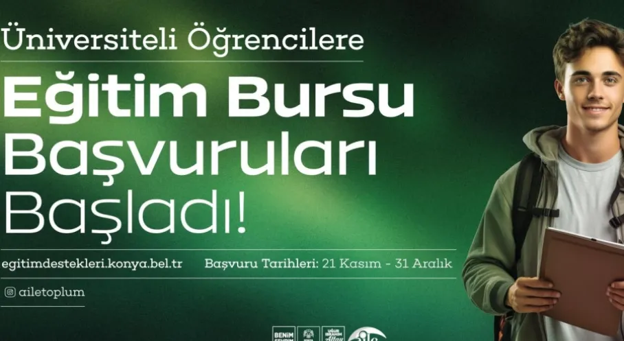 Konya'dan Üniversite Öğrencilerine Müjde! 10.000 TL Eğitim Desteği