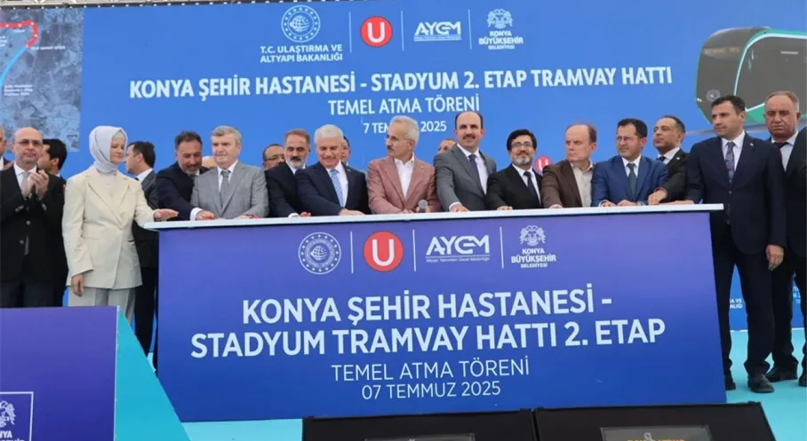 Konya'ya Müjde! Yeni Tramvay Hattı İçin İlk Kazma Vuruldu