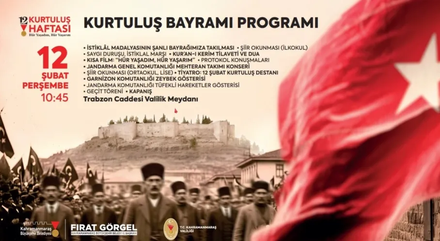 Kahramanmaraş'ın Kurtuluş Coşkusu: 106. Yıl Kutlamaları Valilik Meydanı'nda!
