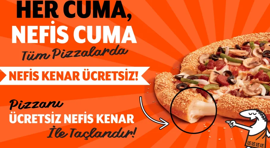 Little Caesars'tan Pizza Severlere Müjde: Kasım Ayı Cuma Günleri Nefis Kenar Bedava!