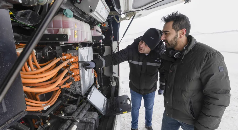 MAN Lion's Coach E Kış Testlerini Fethetti: Erzurum ve İsveç'te -30°C'ye Meydan Okudu!