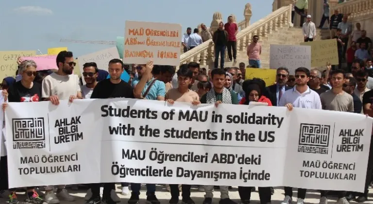 Mardin Artuklu Üniversitesi Öğrencilerinden ABD’li Öğrenci ve Akademisyenlere Destek