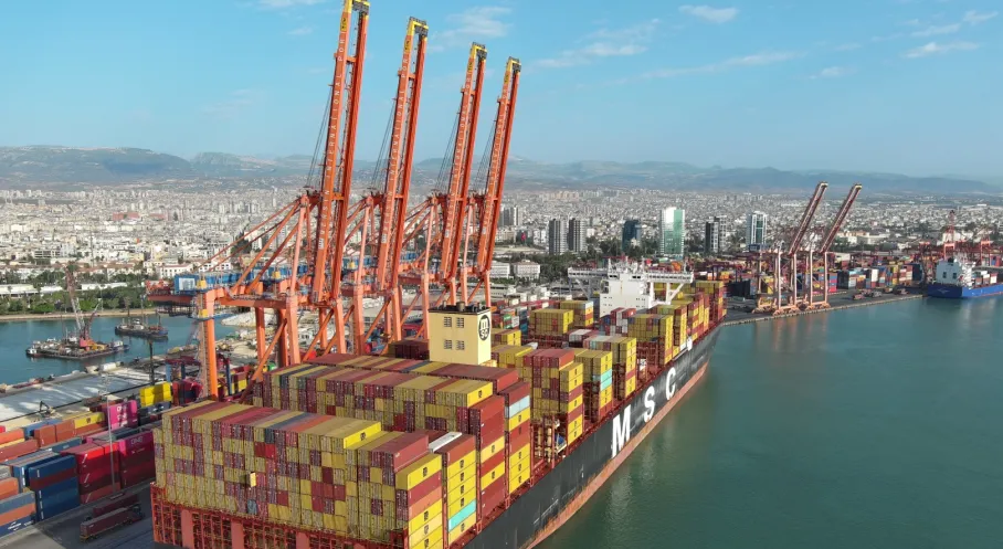 Mersin Limanı Tarih Yazdı: Mega Gemi MSC DITTE'yi Ağırladı!