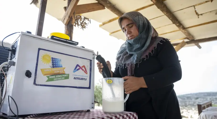 Mersinli Konargöçerler Büyükşehir’in Güneş Paneli Desteği İle Enerjiye Kavuştu