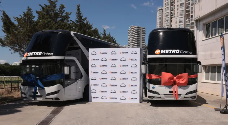 Metro Turizm’den premium yolculuk yatırımı: Filoya iki NEOPLAN Skyliner katıldı
