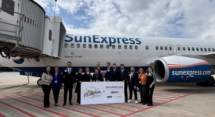 Milas-Bodrum Havalimanı'nda Yaz Sezonu Coşkusu! İlk Dış Hat Uçuşu Frankfurt'tan İndi