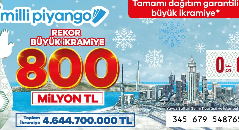 Milli Piyango Yılbaşı Çekilişi: 800 Milyon TL'lik Rekor İkramiye Sahibini Arıyor!