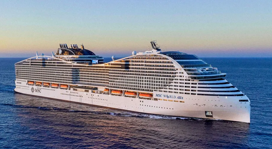 MSC Cruises'ın Yeni Mega Gemisi MSC World Asia Akdeniz'e Açılıyor