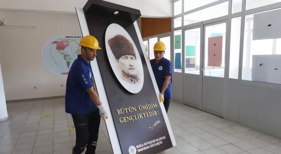 Muğla'da Okullara Büyük Destek: Tadilatlar ve Atatürk Köşeleriyle Eğitim Yuvaları Yenileniyor!