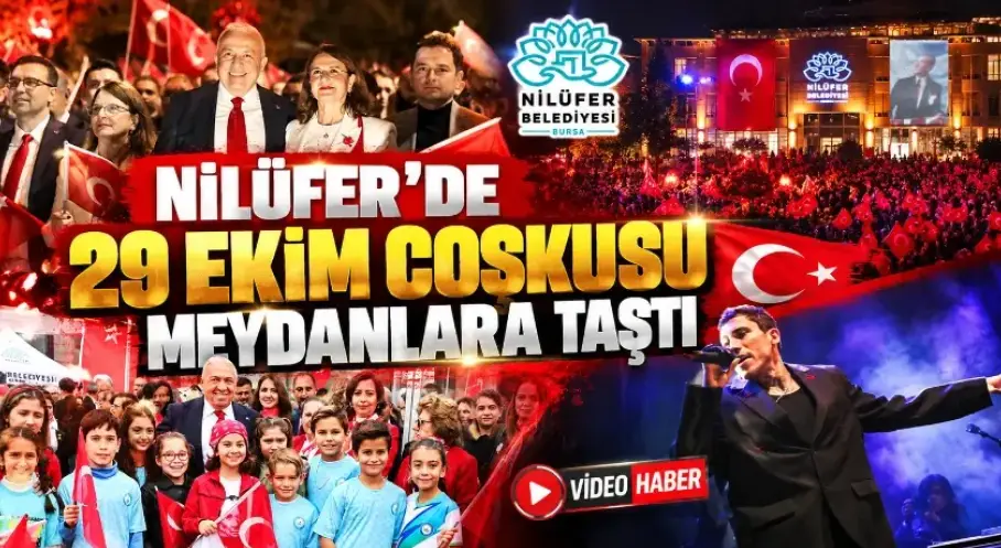 Nilüfer’de 29 Ekim coşkusu meydanlara taştı