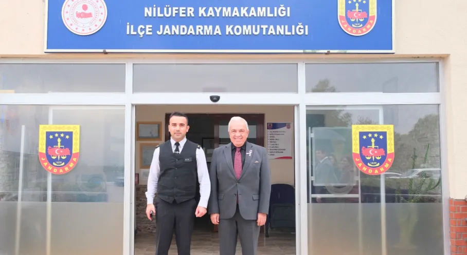 Nilüfer'de Başkan Özdemir'den Jandarma Komutanı'na Ziyaret!